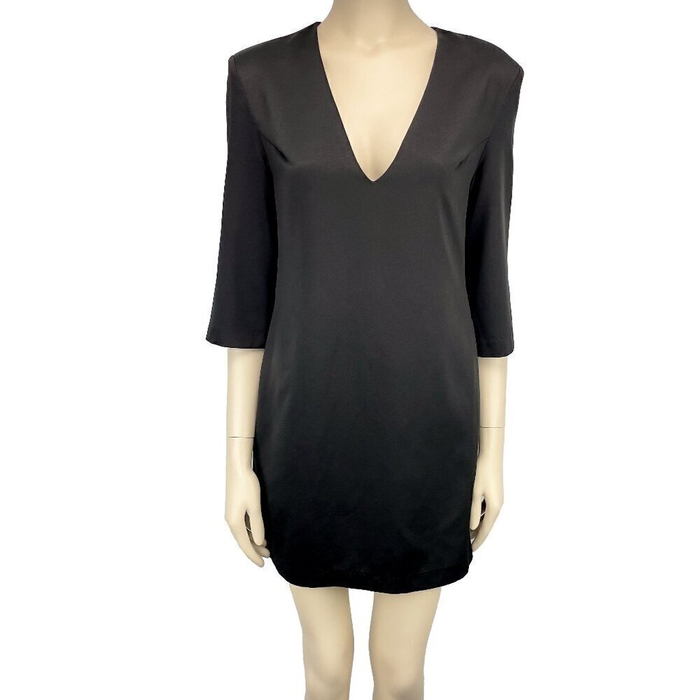 ELLIATT REVOLVE V Neck Tailored Clean Workwear Formal Little Black Dress s S